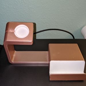Cellphone and smartwatch charging stand